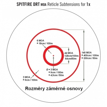 Kolimátor Spitfire 1x Prism Scope - Vortex