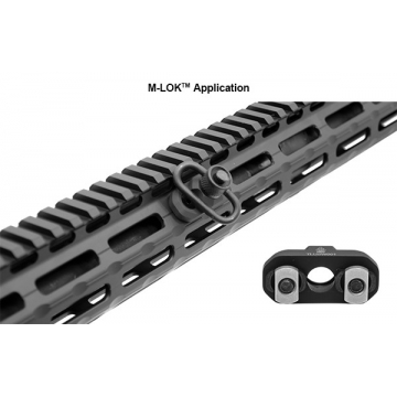 Montáž UTG M-LOK pro QD poutko (Weaver/Picatinny Rail)