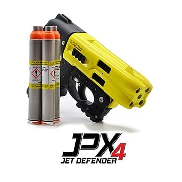 Obranná (pepřová) pistole Piexon JPX4 JET DEFENDER, žlutý (+laser)