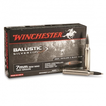 Winchester náboj BALLISTIC SILVERTIP 7mm REM MAG, 150 GR